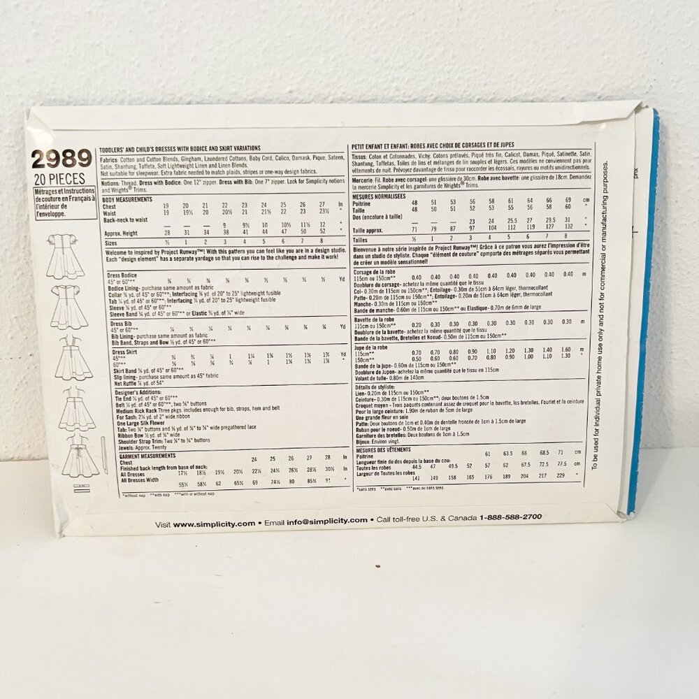 Simplicity Sewing Pattern 2989 - Picture 2 of 3